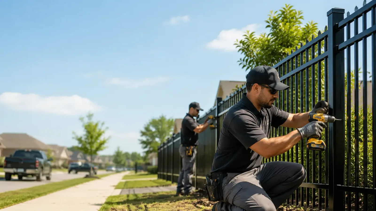 Metal Fence Installation in Scroggins, TX
